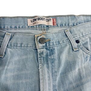 Levis 527 Low Boot Cut Jeans Mens 38 x 34 Light Blue Wider Leg Opening Western